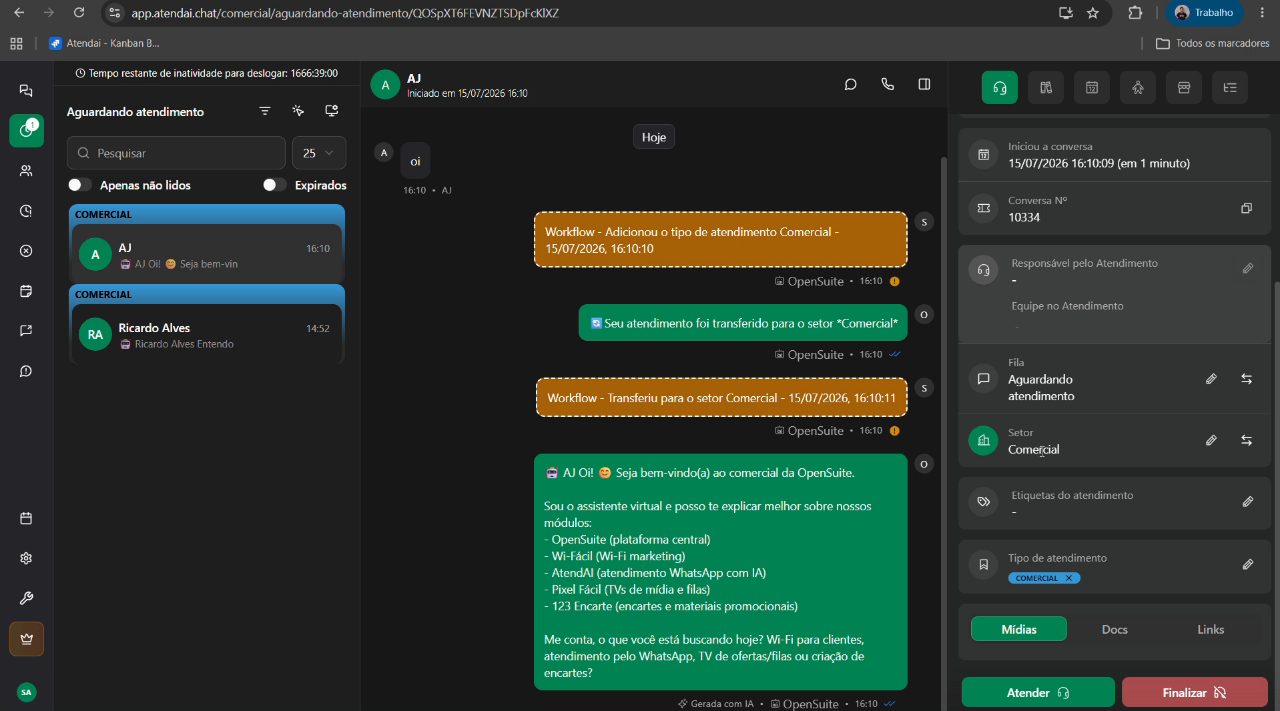 Vídeo: Adicionar etiqueta ao atendimento